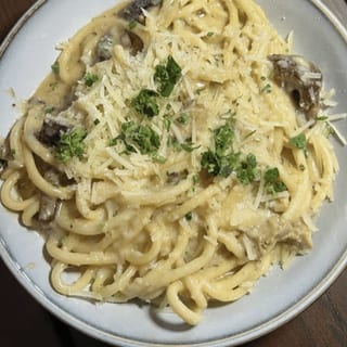 Hidden Pearl Mushroom Pasta
